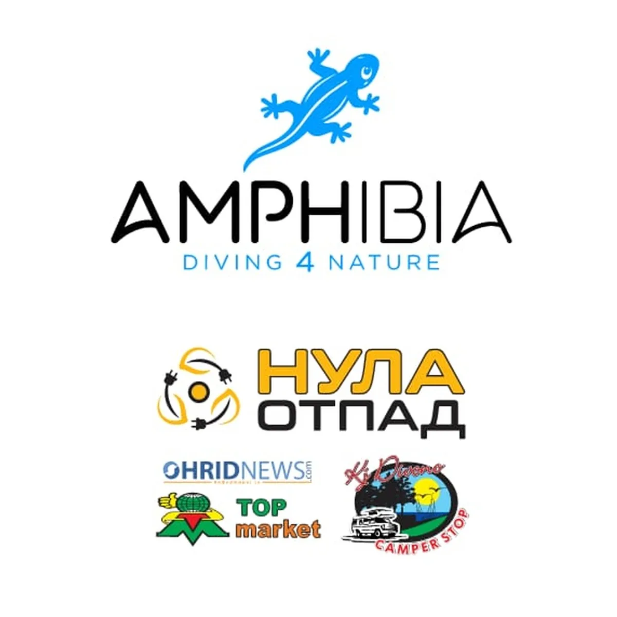 Amphibia – Diving 4 Nature together with partners Nula Otpad, Ohrid News, Top Market and Camper Stop Kaj Divono